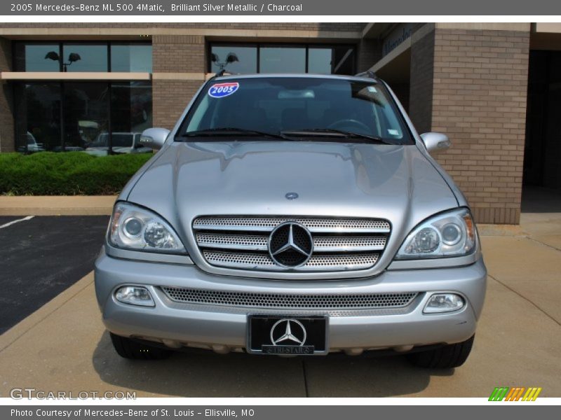 Brilliant Silver Metallic / Charcoal 2005 Mercedes-Benz ML 500 4Matic