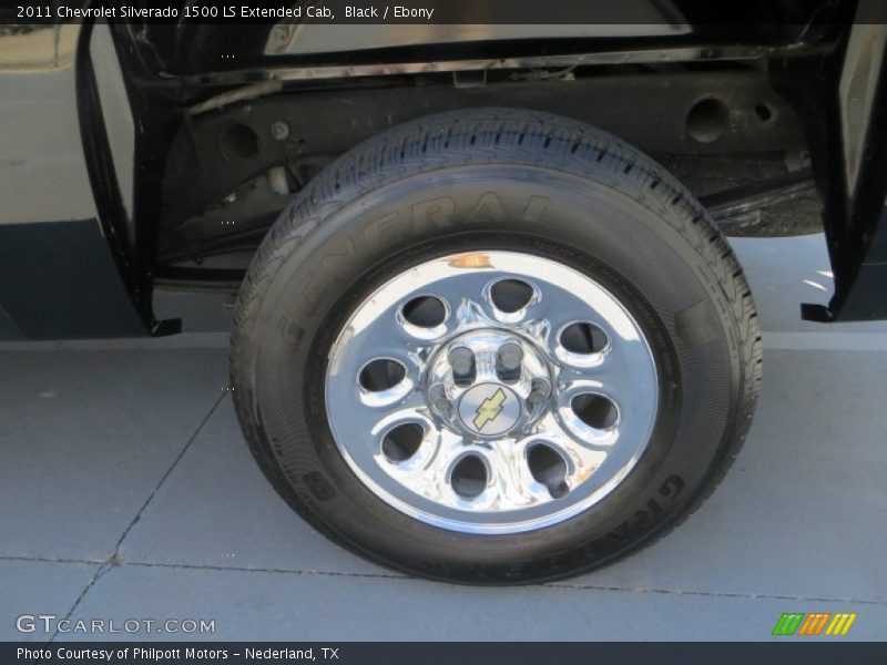 Black / Ebony 2011 Chevrolet Silverado 1500 LS Extended Cab