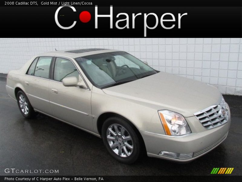 Gold Mist / Light Linen/Cocoa 2008 Cadillac DTS
