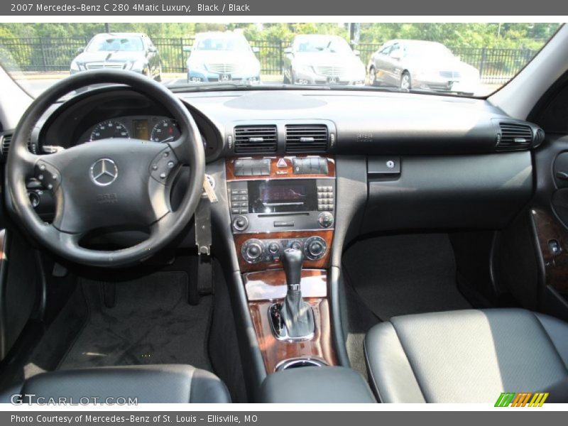 Black / Black 2007 Mercedes-Benz C 280 4Matic Luxury