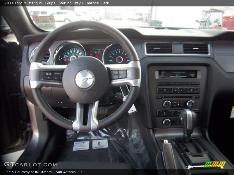 Sterling Gray / Charcoal Black 2014 Ford Mustang V6 Coupe