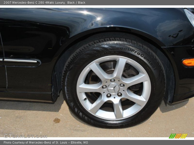 Black / Black 2007 Mercedes-Benz C 280 4Matic Luxury