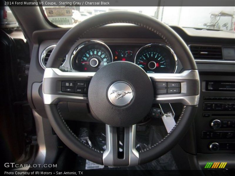 Sterling Gray / Charcoal Black 2014 Ford Mustang V6 Coupe