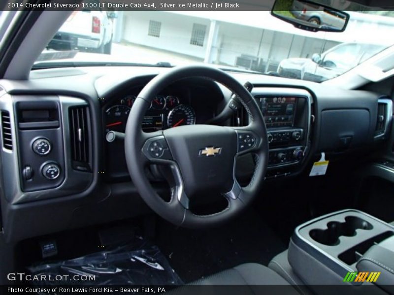 Silver Ice Metallic / Jet Black 2014 Chevrolet Silverado 1500 LT Double Cab 4x4