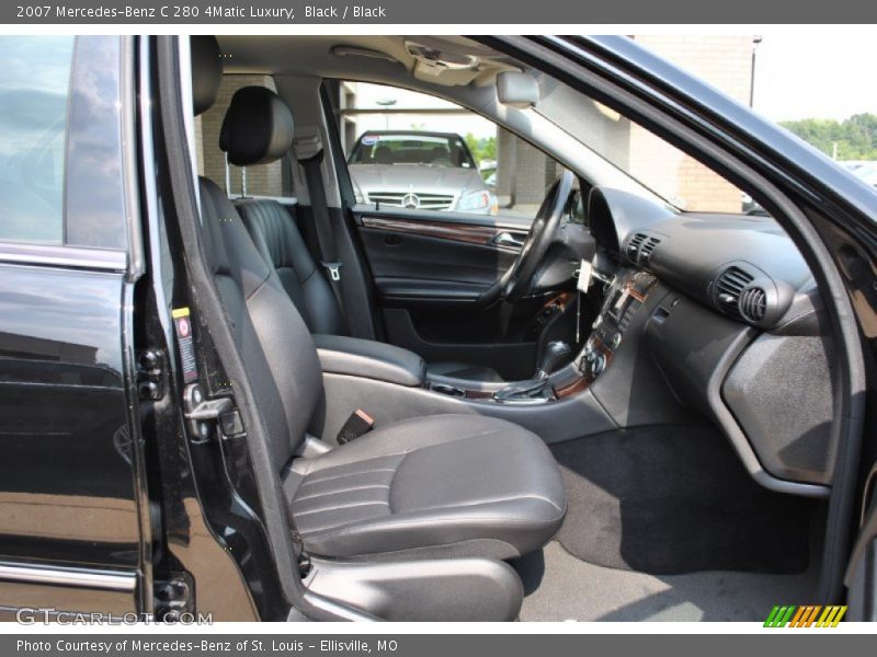 Black / Black 2007 Mercedes-Benz C 280 4Matic Luxury