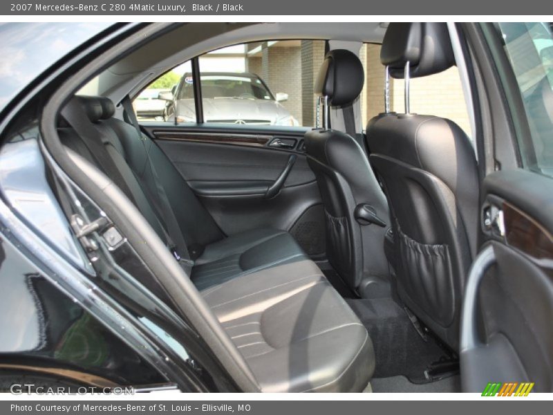 Black / Black 2007 Mercedes-Benz C 280 4Matic Luxury