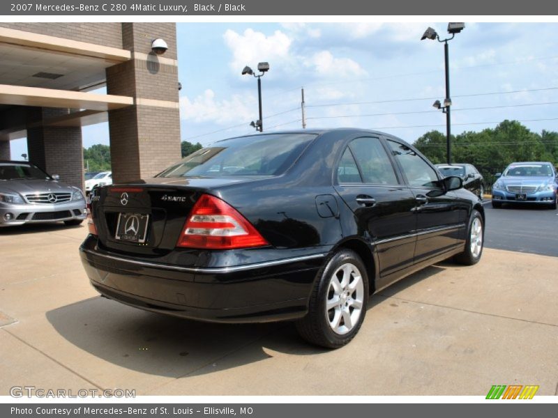 Black / Black 2007 Mercedes-Benz C 280 4Matic Luxury