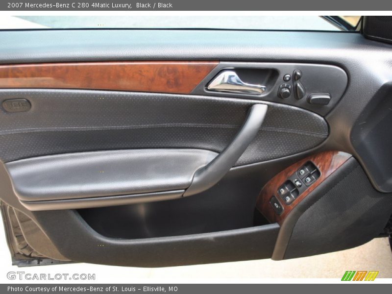 Black / Black 2007 Mercedes-Benz C 280 4Matic Luxury