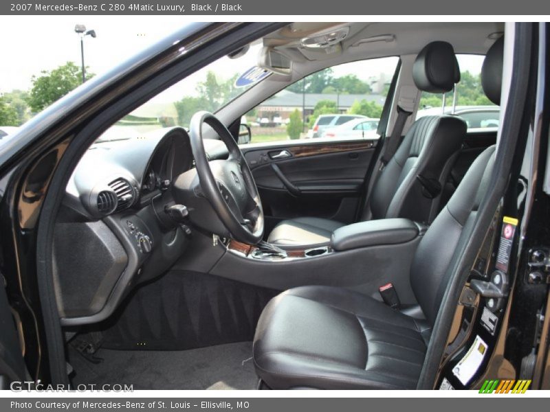 Black / Black 2007 Mercedes-Benz C 280 4Matic Luxury