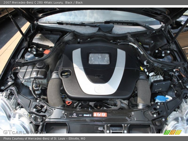 Black / Black 2007 Mercedes-Benz C 280 4Matic Luxury