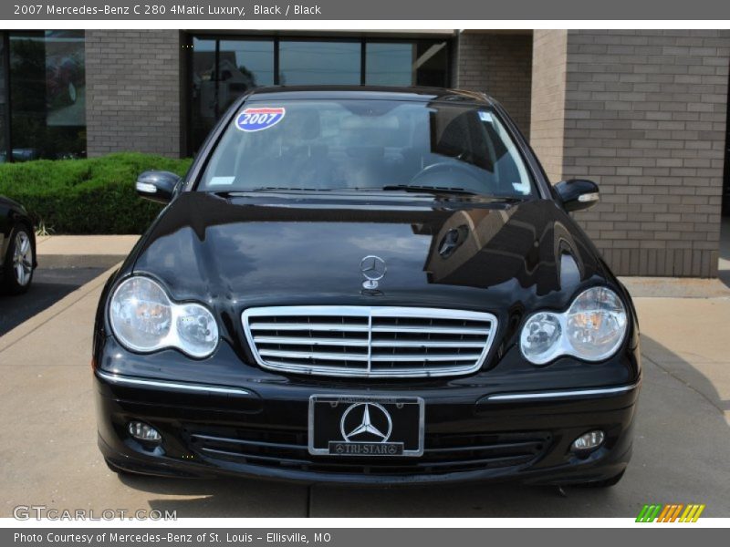 Black / Black 2007 Mercedes-Benz C 280 4Matic Luxury