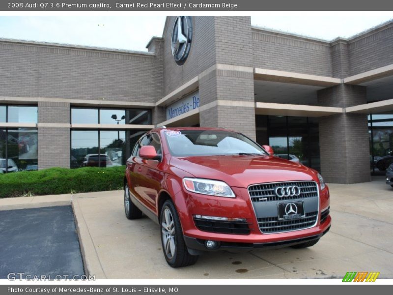 Garnet Red Pearl Effect / Cardamom Beige 2008 Audi Q7 3.6 Premium quattro