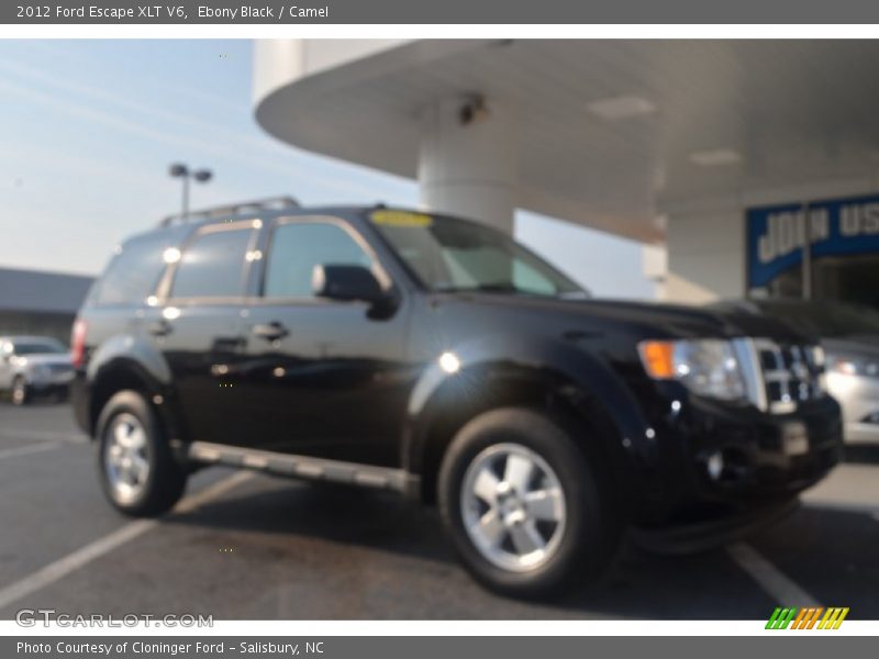 Ebony Black / Camel 2012 Ford Escape XLT V6