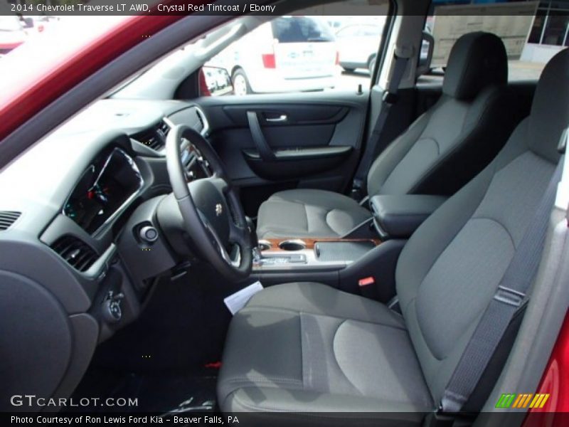 Crystal Red Tintcoat / Ebony 2014 Chevrolet Traverse LT AWD