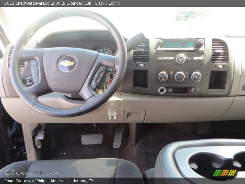 Black / Ebony 2011 Chevrolet Silverado 1500 LS Extended Cab