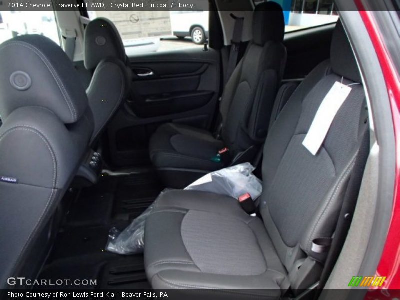Crystal Red Tintcoat / Ebony 2014 Chevrolet Traverse LT AWD