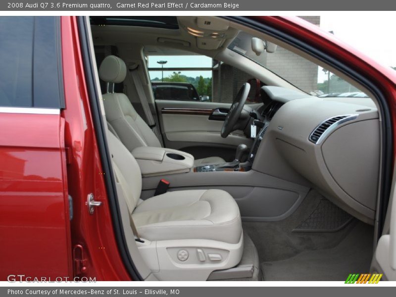 Garnet Red Pearl Effect / Cardamom Beige 2008 Audi Q7 3.6 Premium quattro