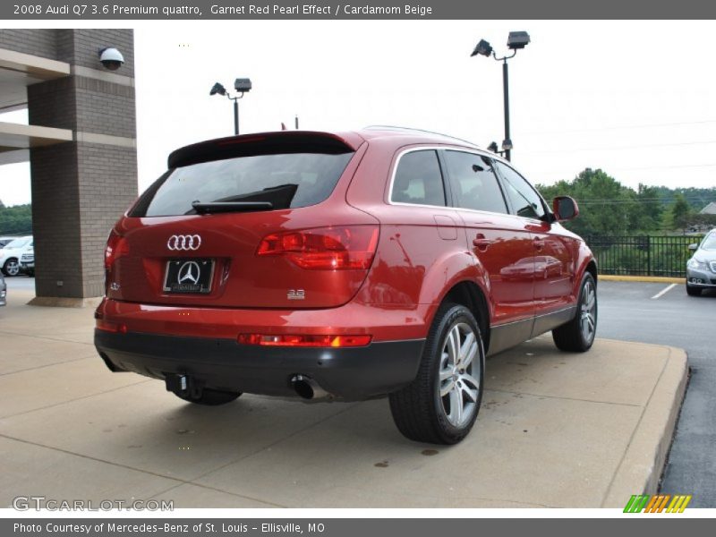 Garnet Red Pearl Effect / Cardamom Beige 2008 Audi Q7 3.6 Premium quattro