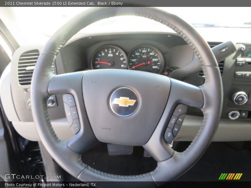 Black / Ebony 2011 Chevrolet Silverado 1500 LS Extended Cab