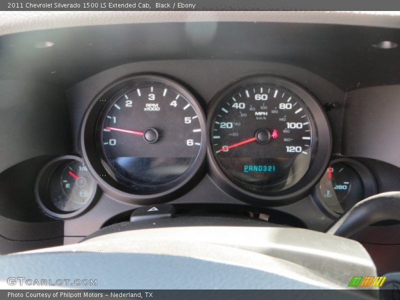 Black / Ebony 2011 Chevrolet Silverado 1500 LS Extended Cab