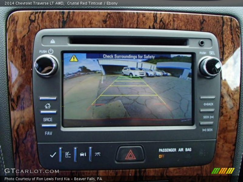 Crystal Red Tintcoat / Ebony 2014 Chevrolet Traverse LT AWD