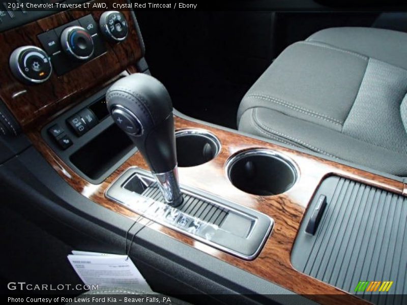 Crystal Red Tintcoat / Ebony 2014 Chevrolet Traverse LT AWD
