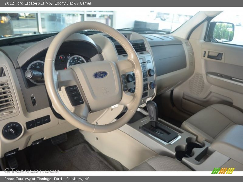 Ebony Black / Camel 2012 Ford Escape XLT V6