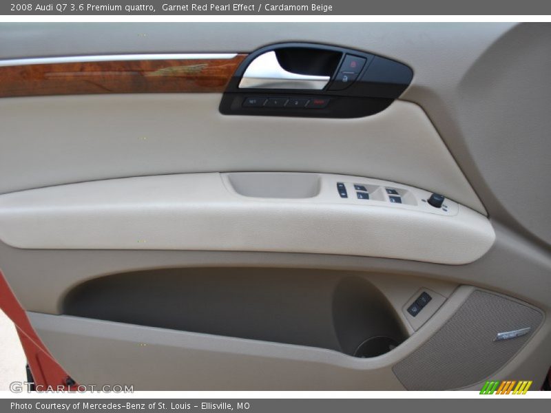 Garnet Red Pearl Effect / Cardamom Beige 2008 Audi Q7 3.6 Premium quattro