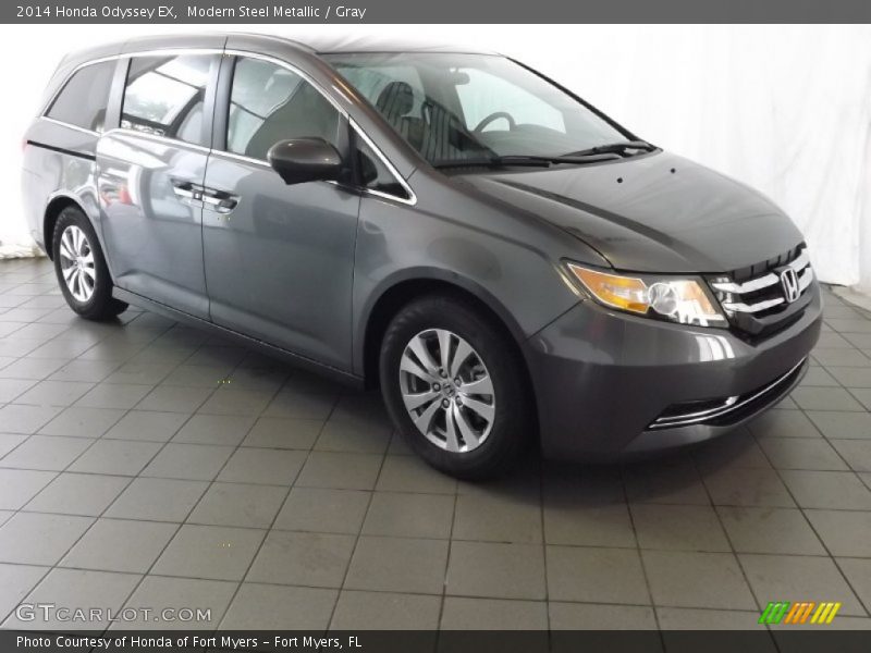 Modern Steel Metallic / Gray 2014 Honda Odyssey EX