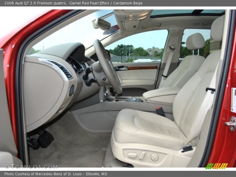Front Seat of 2008 Q7 3.6 Premium quattro
