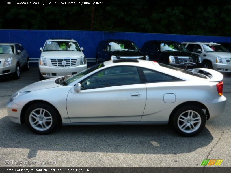 Liquid Silver Metallic / Black/Silver 2002 Toyota Celica GT