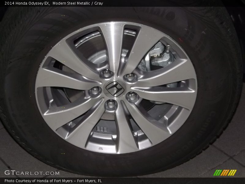 Modern Steel Metallic / Gray 2014 Honda Odyssey EX