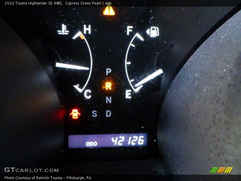 Cypress Green Pearl / Ash 2010 Toyota Highlander SE 4WD