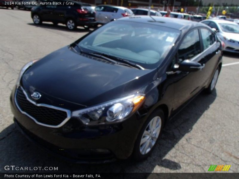 Aurora Black / Gray 2014 Kia Forte EX