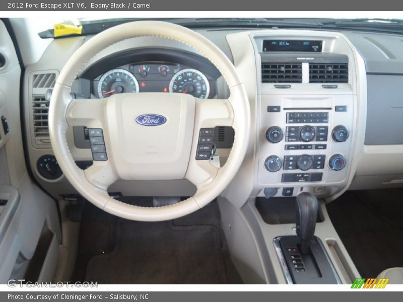 Ebony Black / Camel 2012 Ford Escape XLT V6