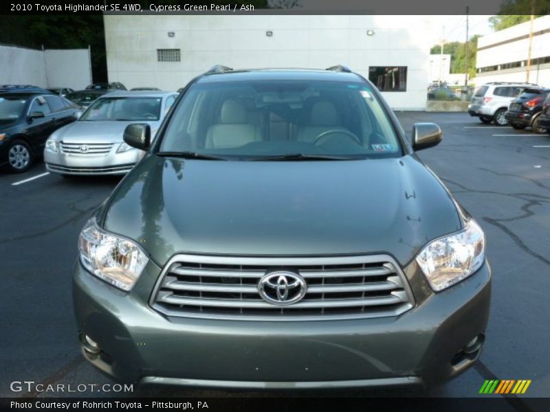 Cypress Green Pearl / Ash 2010 Toyota Highlander SE 4WD