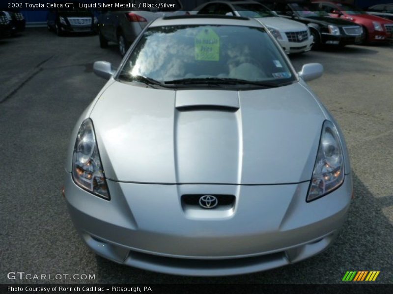 Liquid Silver Metallic / Black/Silver 2002 Toyota Celica GT