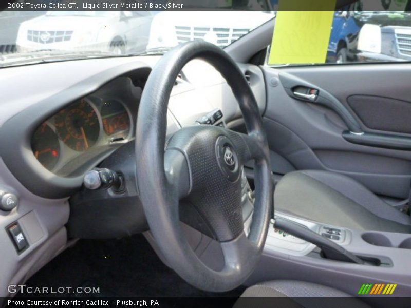 Liquid Silver Metallic / Black/Silver 2002 Toyota Celica GT