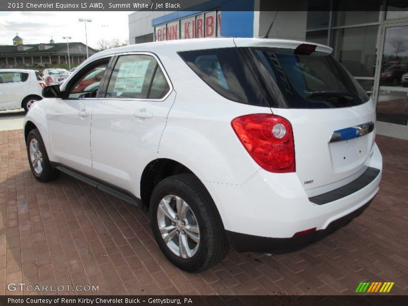 Summit White / Jet Black 2013 Chevrolet Equinox LS AWD