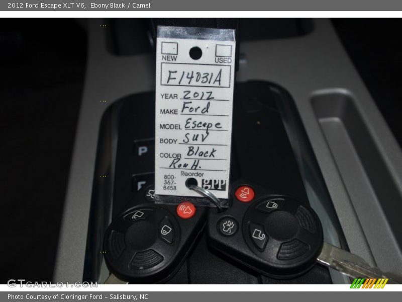 Ebony Black / Camel 2012 Ford Escape XLT V6