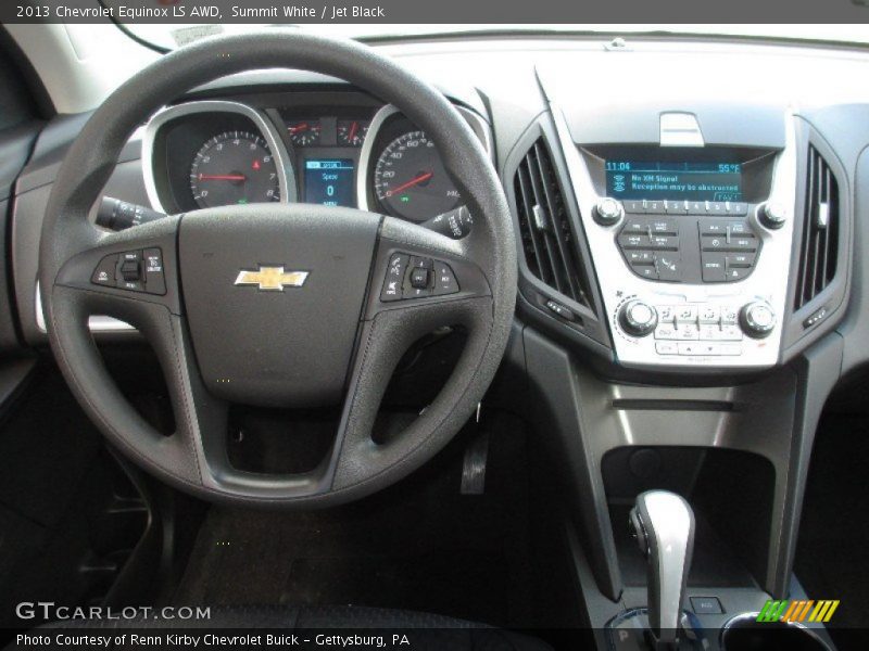 Summit White / Jet Black 2013 Chevrolet Equinox LS AWD