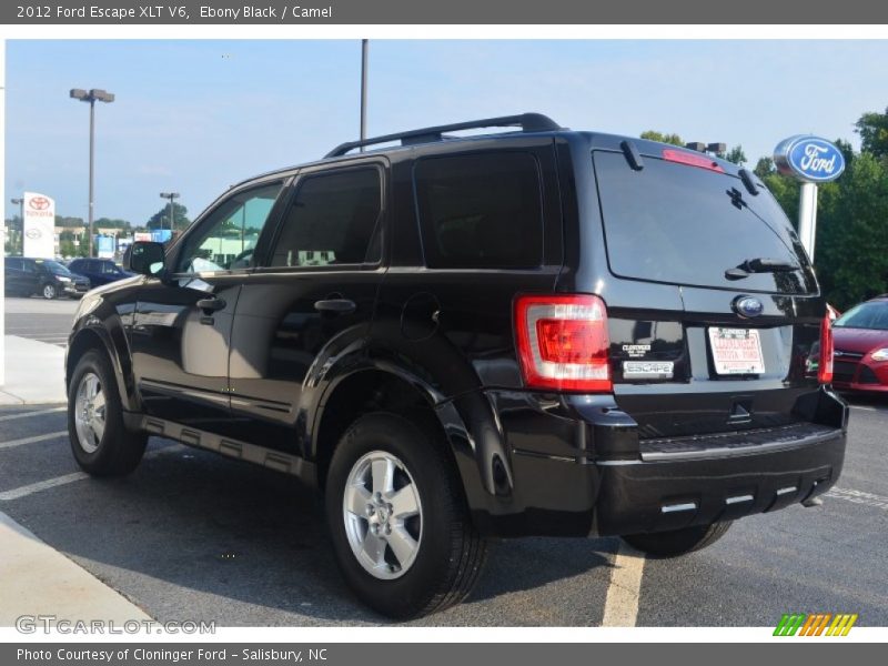 Ebony Black / Camel 2012 Ford Escape XLT V6