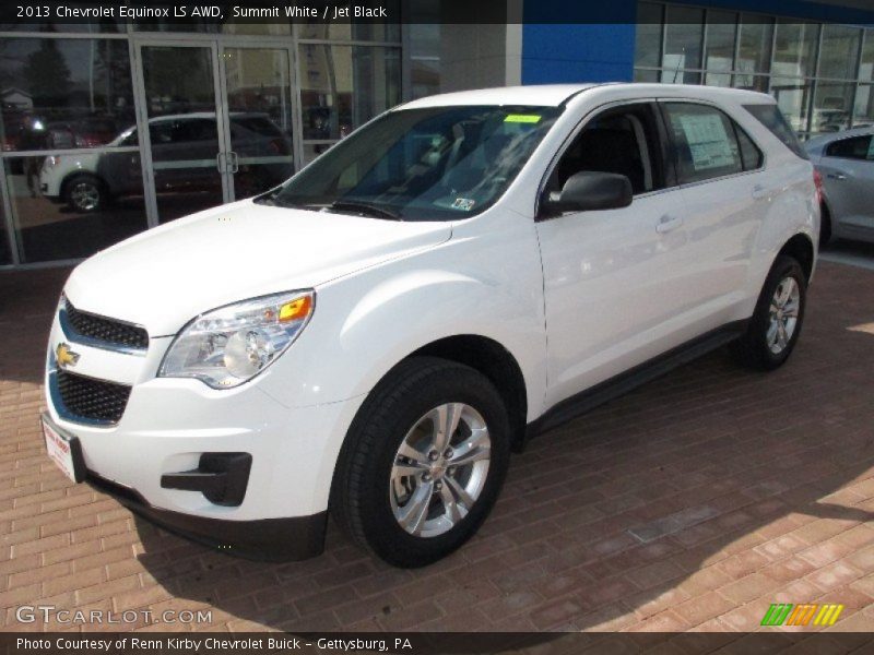 Summit White / Jet Black 2013 Chevrolet Equinox LS AWD