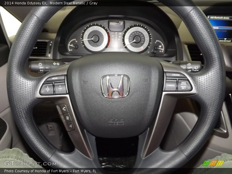 Modern Steel Metallic / Gray 2014 Honda Odyssey EX