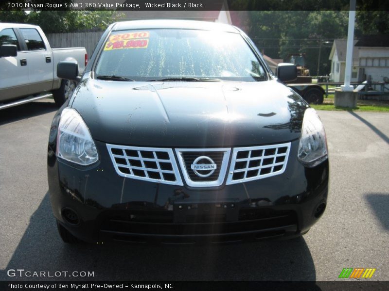 Wicked Black / Black 2010 Nissan Rogue S AWD 360 Value Package