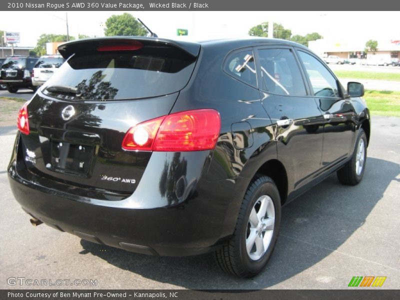 Wicked Black / Black 2010 Nissan Rogue S AWD 360 Value Package