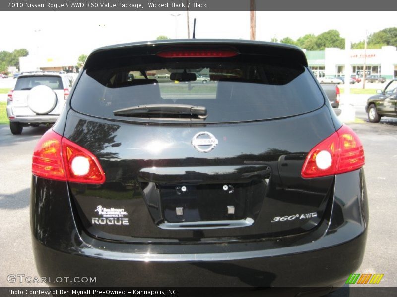 Wicked Black / Black 2010 Nissan Rogue S AWD 360 Value Package