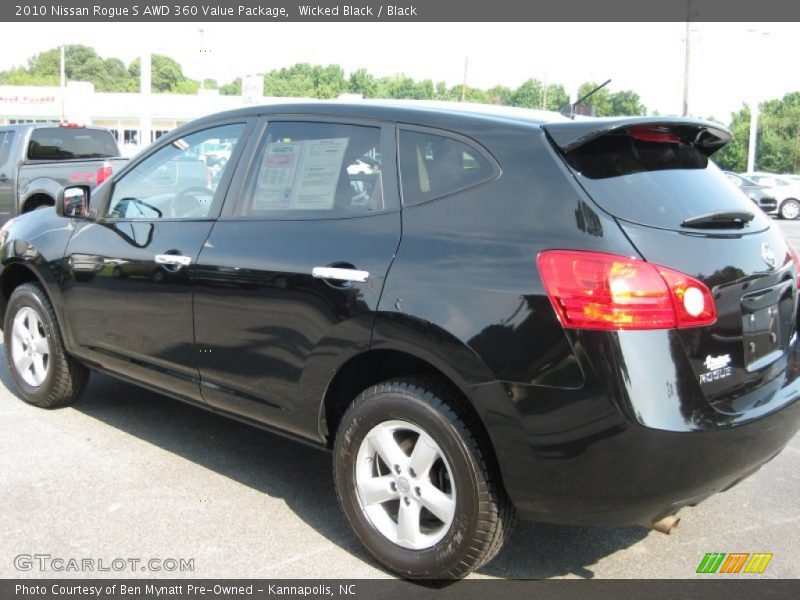 Wicked Black / Black 2010 Nissan Rogue S AWD 360 Value Package