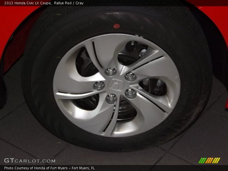 Rallye Red / Gray 2013 Honda Civic LX Coupe