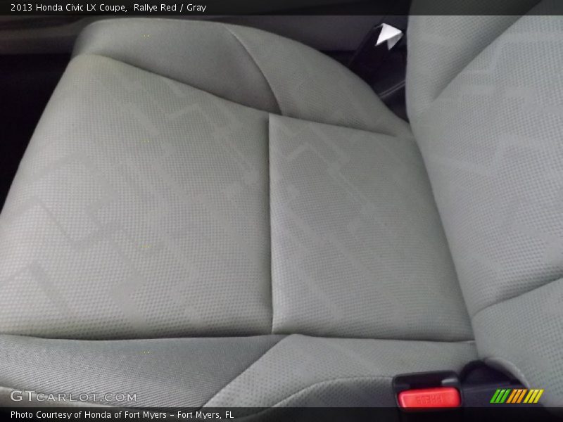 Rallye Red / Gray 2013 Honda Civic LX Coupe
